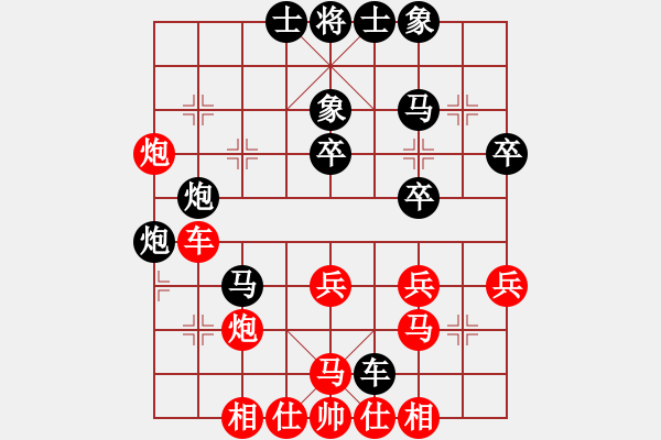 象棋棋譜圖片：太守棋狂先勝廣西棋緣社老玩童業(yè)6-32018·1·22 - 步數(shù)：35 