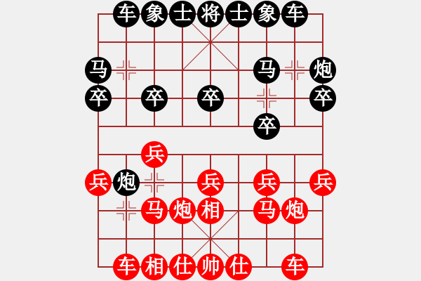 象棋棋谱图片：19届第2轮李来群先和许银川 - 步数：22 