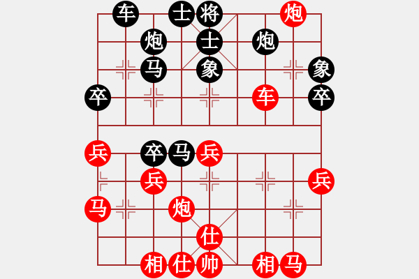 象棋棋譜圖片：zhoupu(7星)-勝-翱翔(5星) - 步數(shù)：40 