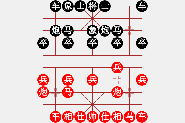 象棋棋譜圖片：1057局 A03- 邊炮局-旋風(fēng)引擎23層 (先勝) 象棋旋風(fēng)九代專業(yè)版(專業(yè)) - 步數(shù)：10 