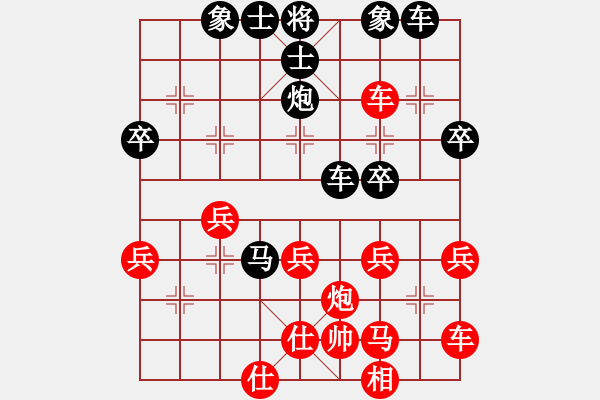 象棋棋譜圖片：勇闖天涯[1245153842] -VS- 橫才俊儒[292832991] - 步數(shù)：40 