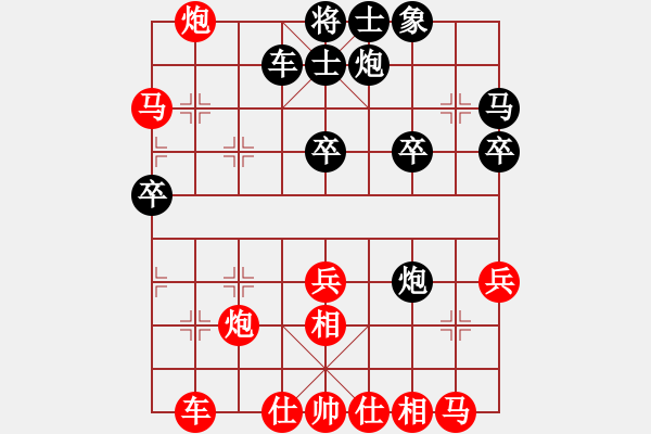 象棋棋譜圖片：測(cè)評(píng) 鵬1 擴(kuò)先 走法 - 步數(shù)：33 