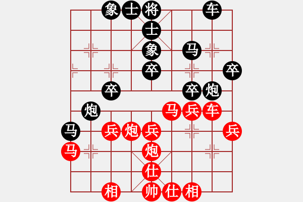 象棋棋譜圖片：道道非道(2段)-勝-棗莊大莊主(6段) - 步數(shù)：30 