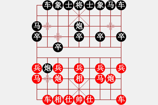 象棋棋谱图片：赵攀伟 先和 张泽海 - 步数：10 