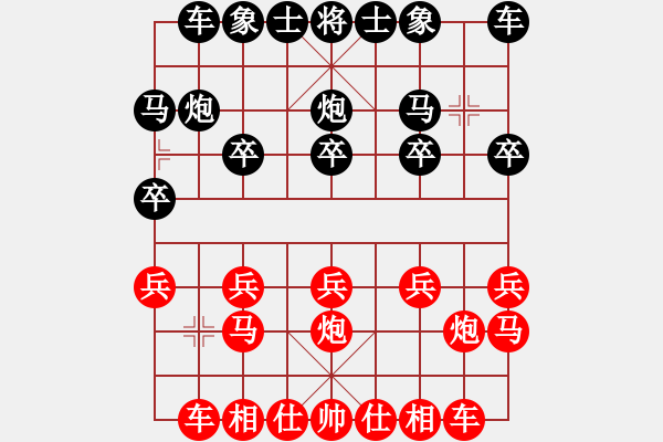 象棋棋譜圖片：虹濤棋藝[紅] -VS-‰●東北虎[黑] - 步數(shù)：10 