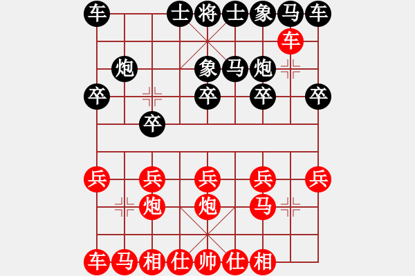 象棋棋譜圖片：ㄣ無(wú)淚的遺憾ヤ╃[紅] -VS- 殺天下英豪[黑] - 步數(shù)：10 