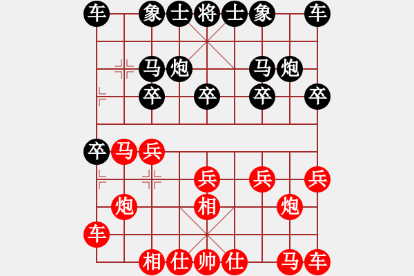 象棋棋譜圖片：80局 A21- 飛相對右士角炮-BugChess Plus 19-07-08 x64(業(yè)余) ( - 步數(shù)：10 