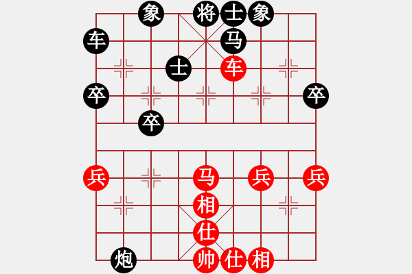 象棋棋谱图片：QQ棋友-负-小亮(过宫炮对左中炮) - 步数：60 