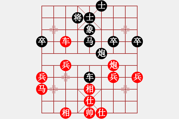 象棋棋譜圖片：看55 車兵對(duì)單將未殺下來 走的特錯(cuò) 17.10.6下的 2600 2500 牛老三[273243 - 步數(shù)：40 