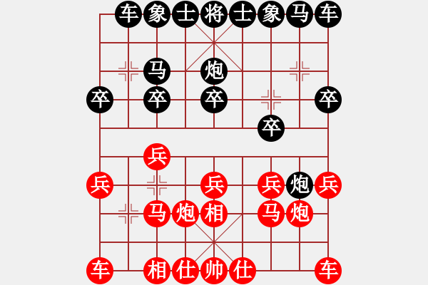 象棋棋譜圖片：上海金外灘 謝靖 勝 新疆維吾爾自治區(qū)象棋協(xié)會 王譽翔 - 步數(shù)：10 