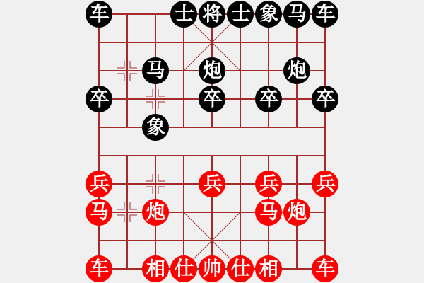 象棋棋譜圖片：火云邪神(5級)-勝-天羅的地網(wǎng)(7級) - 步數(shù)：10 