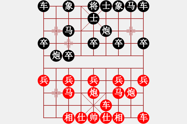 象棋棋譜圖片：橫才俊儒[紅] -VS- ■秋水長天■[黑] - 步數(shù)：10 