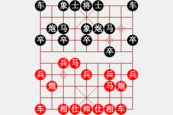 象棋棋譜圖片：韓裕恒 勝 佚名 - 步數(shù)：10 