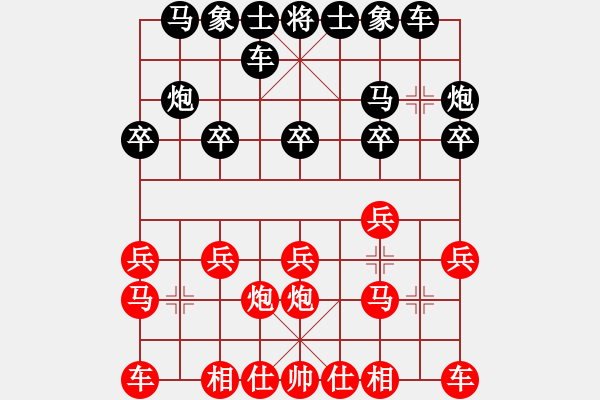 象棋棋譜圖片：天籟之音 -紅先負- 孫莎 - 步數(shù)：10 