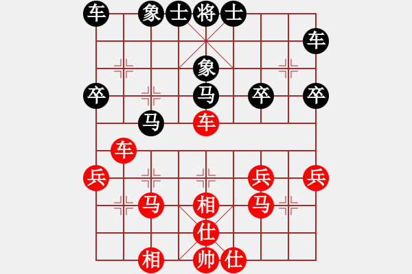 象棋棋譜圖片：過宮炮再勝劉華明先生 - 步數：30 