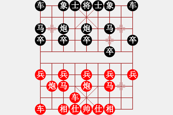 象棋棋譜圖片：橫才俊儒[292832991] -VS- 曉曉[-] - 步數(shù)：10 