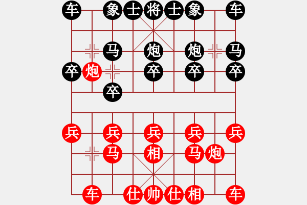 象棋棋譜圖片：第一輪 弈海 千里 先負 星海 百事 - 步數：10 