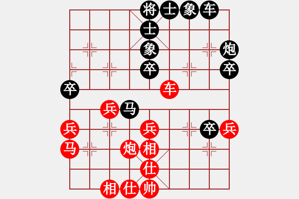 象棋棋譜圖片：沙地房第一局后勝.pgn - 步數(shù)：40 