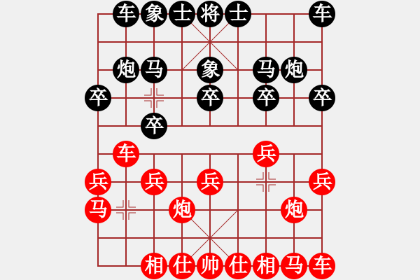 象棋棋谱图片：青岛市体育总会 刘升高 负 江西省体育总会 周迎涛 - 步数：10 