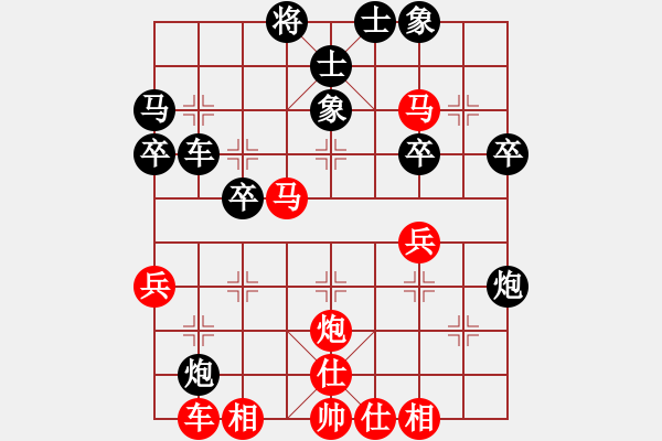 象棋棋譜圖片：上海市象棋協(xié)會隊(duì) 宇詩琪 和 浙江泰順隊(duì) 杭寧 - 步數(shù)：40 