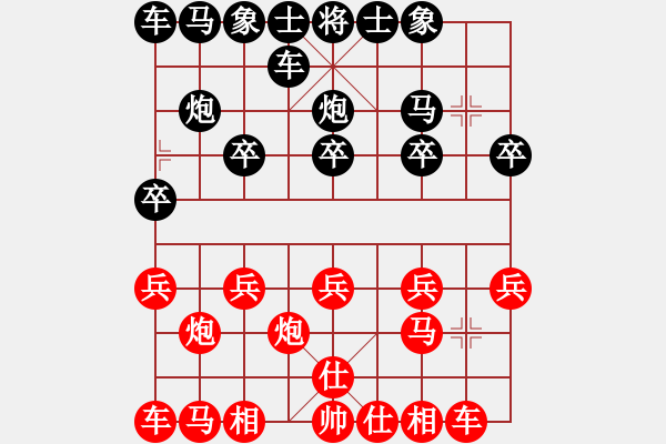 象棋棋譜圖片：ABCD[616079748] -VS- 橫才俊儒[292832991] - 步數(shù)：10 