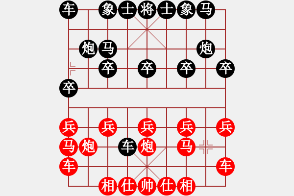 象棋棋譜圖片：橫才俊儒[292832991] -VS- 一葉mg[370326001] - 步數(shù)：10 