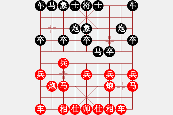 象棋棋譜圖片：行者必達(dá)[紅] -VS- 咋又輸了？[黑] - 步數(shù)：10 