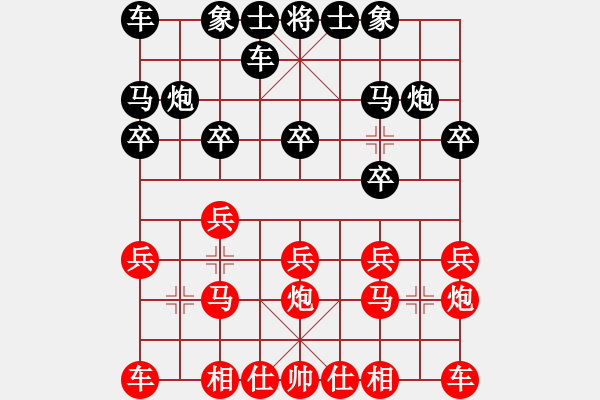 象棋棋譜圖片：華山堅(jiān)刀 對(duì) 金戈鐵馬 - 步數(shù)：10 