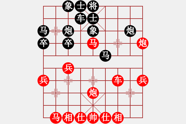 象棋棋譜圖片：華山堅(jiān)刀 對(duì) 金戈鐵馬 - 步數(shù)：30 