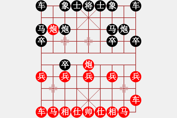 象棋棋譜圖片：165局 B00- 中炮局-徐庶(2100) 先負 小蟲引擎23層(2157) - 步數(shù)：10 