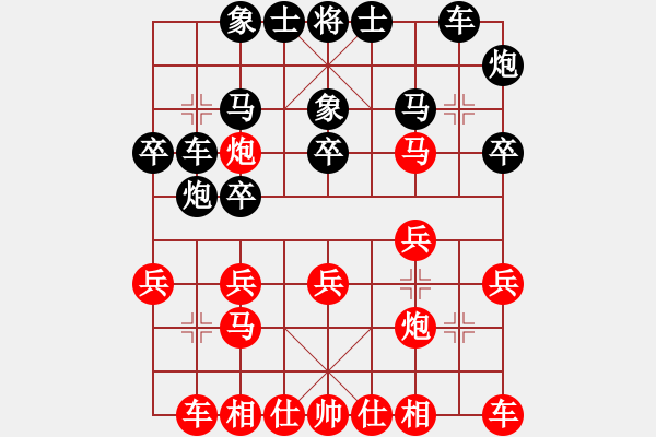 象棋棋譜圖片：天涯博客 先勝 陳語(yǔ)媽 - 步數(shù)：20 