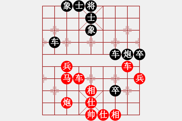 象棋棋譜圖片：五七炮進(jìn)三兵對屏風(fēng)馬進(jìn)3卒  紅進(jìn)河口車對黑飛左象  （黑卒3進(jìn)1）  邵陽小伍(電神)-勝-金順母 - 步數(shù)：60 