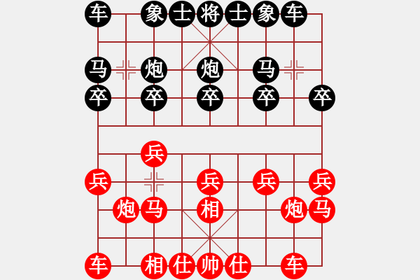 象棋棋谱图片：姜曌慈 先和 曾文静 - 步数：10 
