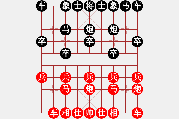 象棋棋譜圖片：棋開得勝 黑] -VS- 品棋迎客松 [紅]勝 - 步數(shù)：10 