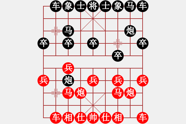 象棋棋譜圖片：588局 A43- 起馬轉(zhuǎn)仕角炮對(duì)進(jìn)７卒-BugChess Plus 19-07-08 x64(入 - 步數(shù)：10 