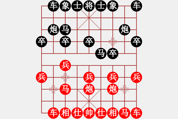 象棋棋谱图片：李来群     先负 杨官璘     - 步数：10 