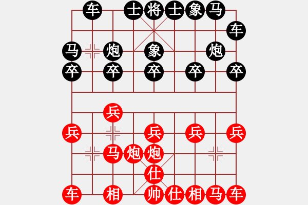 象棋棋譜圖片：浙江省智力運動管理中心 王宇航 勝 湖南省體育局 王清 - 步數(shù)：10 