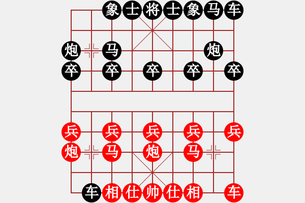 象棋棋谱图片：王新禹 先和 林文汉 - 步数：10 