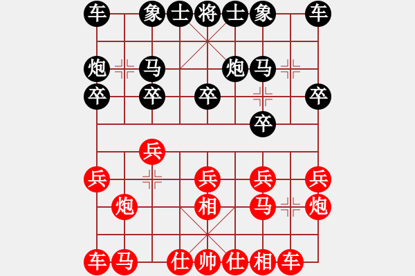 象棋棋谱图片：孙浩宇 先和 才溢 - 步数：10 
