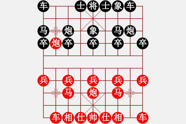 象棋棋譜圖片：起馬對黑3路炮（旋風(fēng)V7.0拆棋）紅勝 - 步數(shù)：10 