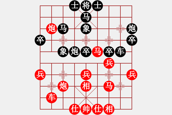 象棋棋譜圖片：bbboy002(8級)-和-棋怪小七(5級) - 步數(shù)：40 