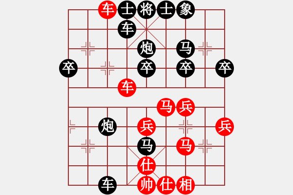 象棋棋譜圖片：xxxccc(4段)-負-刀鈍刃乏(6段) - 步數：40 