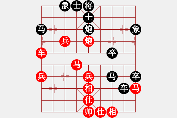 象棋棋譜圖片：過(guò)關(guān)不斬將(8段)-和-雷霆棋勢(shì)(8段) - 步數(shù)：40 