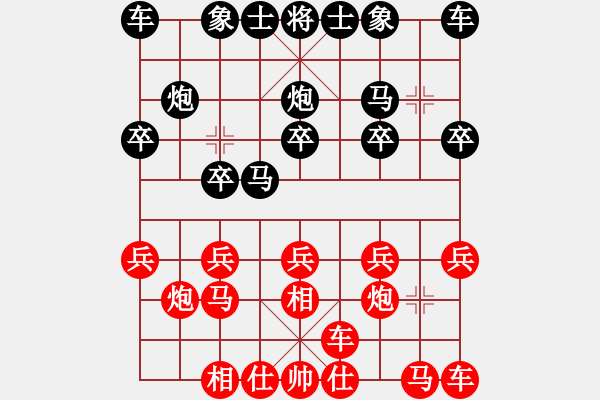 象棋棋譜圖片：信手拈來(5段)-和-龍?jiān)诘?4段) - 步數(shù)：10 