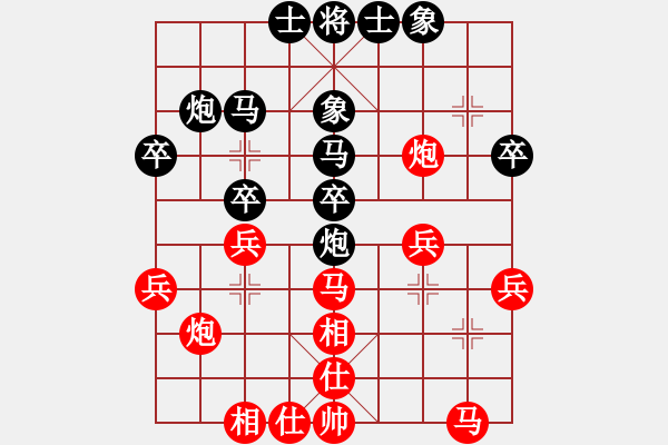 象棋棋譜圖片：四2-3 桐鄉(xiāng)王建中先勝嘉善唐建平 - 步數(shù)：30 