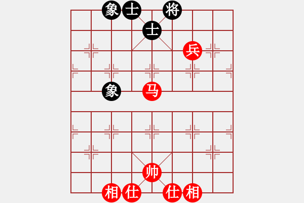 象棋棋譜圖片：sai6-3先勝憤怒的小鳥6-3 馬兵殘局研究20170906去年的今天 - 步數(shù)：130 