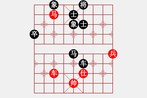 象棋棋譜圖片：中炮對屏風(fēng)馬左馬盤河（QQ業(yè)五升業(yè)六評測對局）黑勝 - 步數(shù)：100 