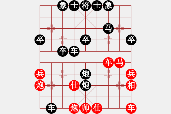 象棋棋譜圖片：熱血盟●溫柔一刀[紅] -VS- 網(wǎng)絡(luò)學(xué)棋[黑] - 步數(shù)：36 