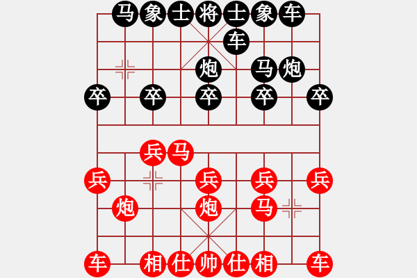 象棋棋譜圖片：抽煙的男人(天罡)-勝-紅藍棋股(天罡) - 步數：10 