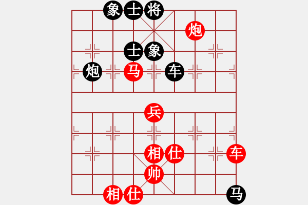 象棋棋譜圖片：抽煙的男人(天罡)-勝-紅藍棋股(天罡) - 步數：100 